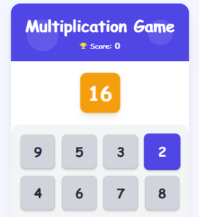 MultiplicationGame